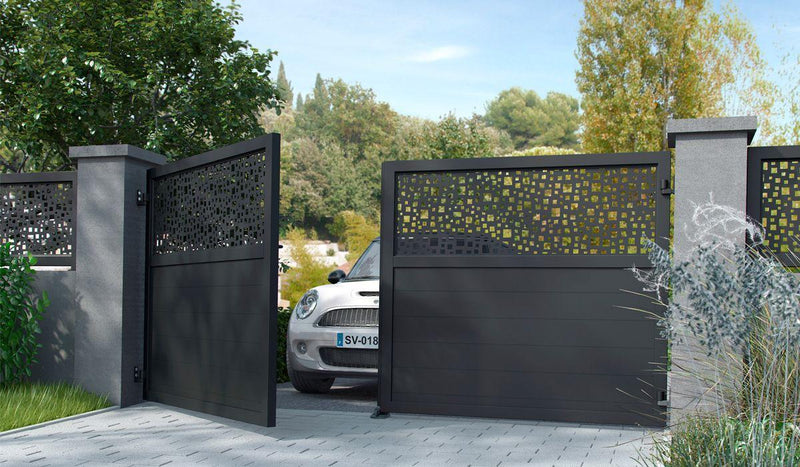 portail electrique en alu