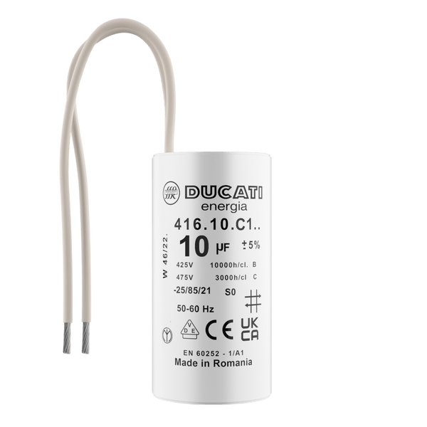 Condensateur 10µF 450V à Fils pour Moteur de Portail Électrique