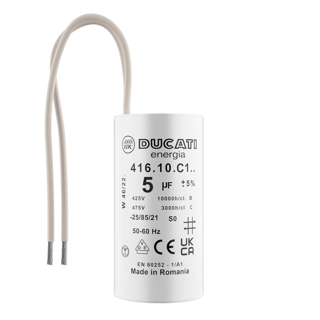 Condensateur 5µF 450V à Fils pour Moteur de Portail Électrique