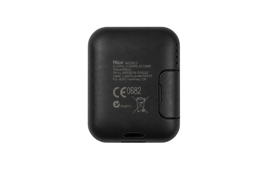 Dos Télécommande NICE FLO2RE