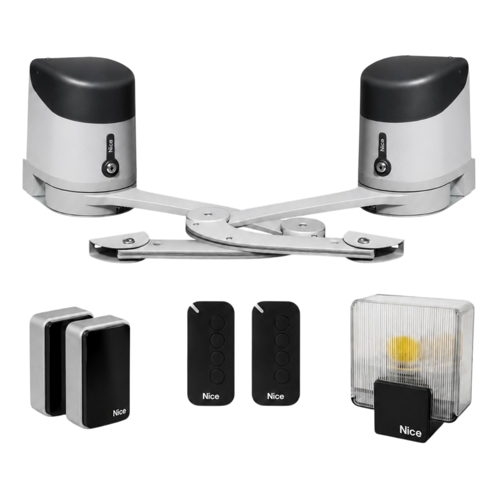 Kit Motorisation NICE HYKEKIT Portail Battant 2 Vantaux - HYKEBDKCE