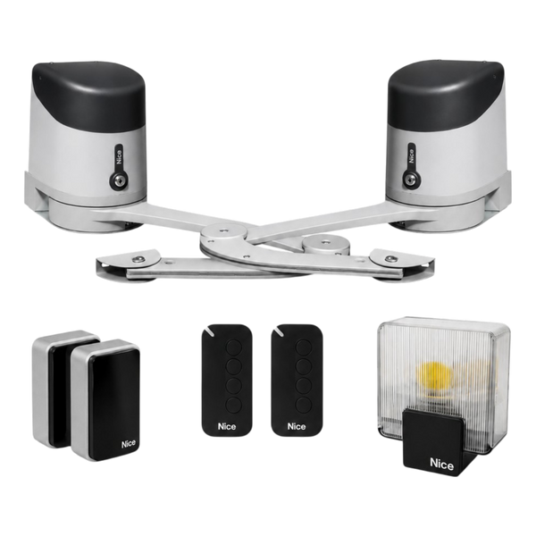 Kit Motorisation NICE HYKEKIT Portail Battant 2 Vantaux - HYKEBDKCE