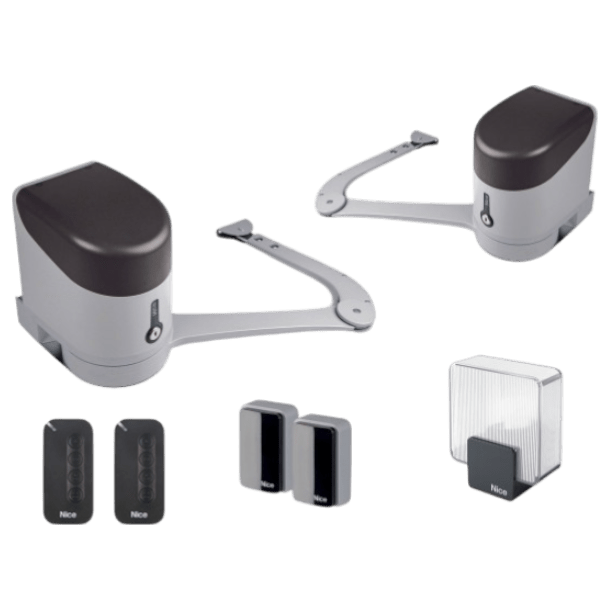 Kit Motorisation NICE HYKEKIT Portail Battant 2 Vantaux - HYKEBDKCE