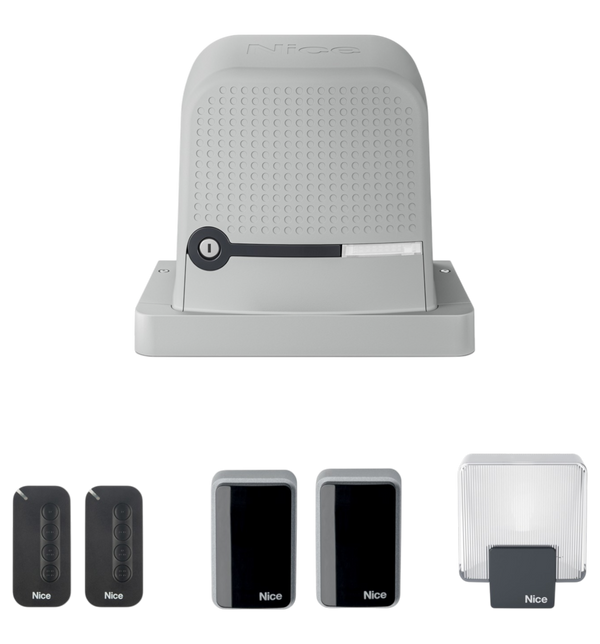 Kit Motorisation NICE ROBUS 600 pour Portail Coulissant - RBS600BDKCE