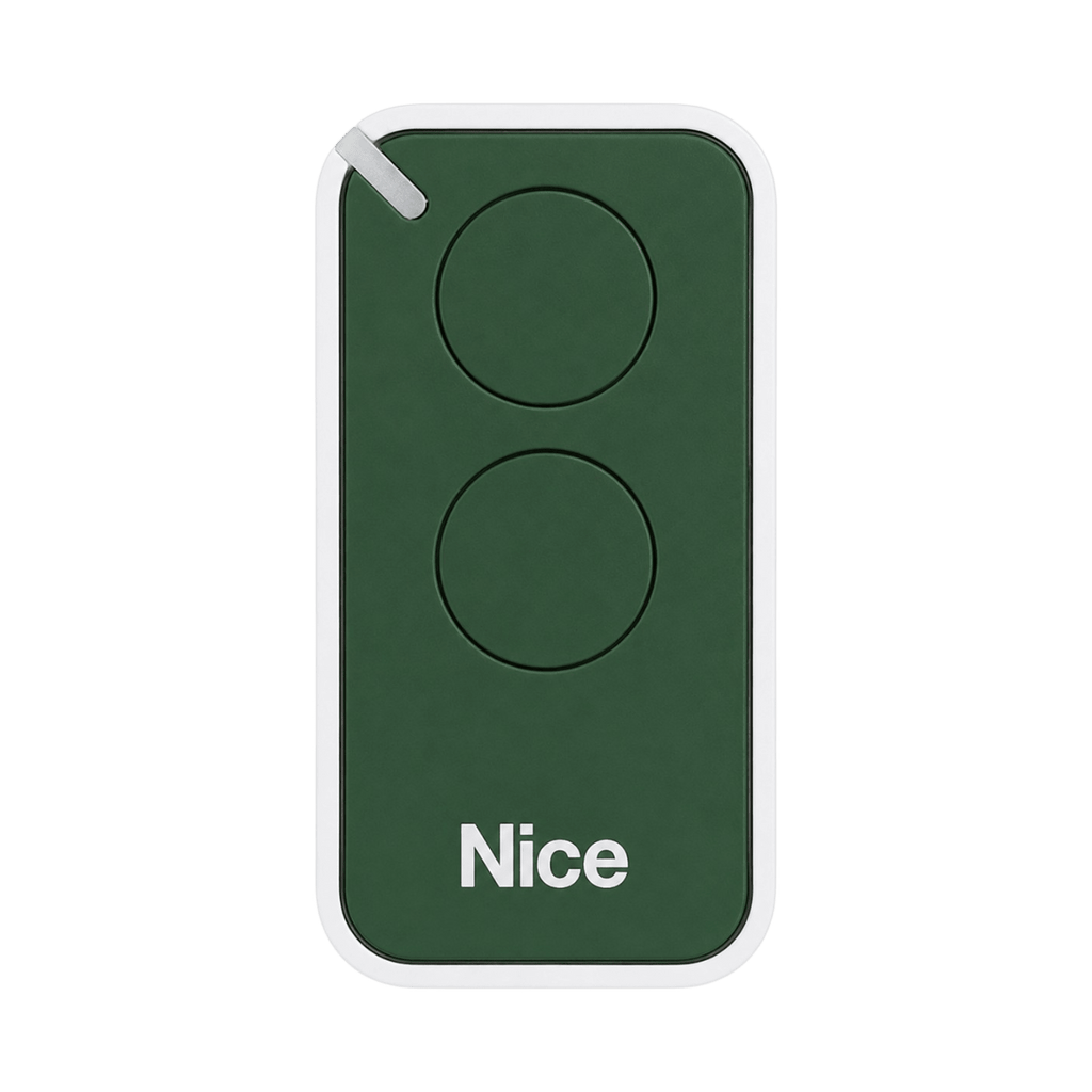 Télécommande NICE INTI2 VERT 2 Boutons Portail
