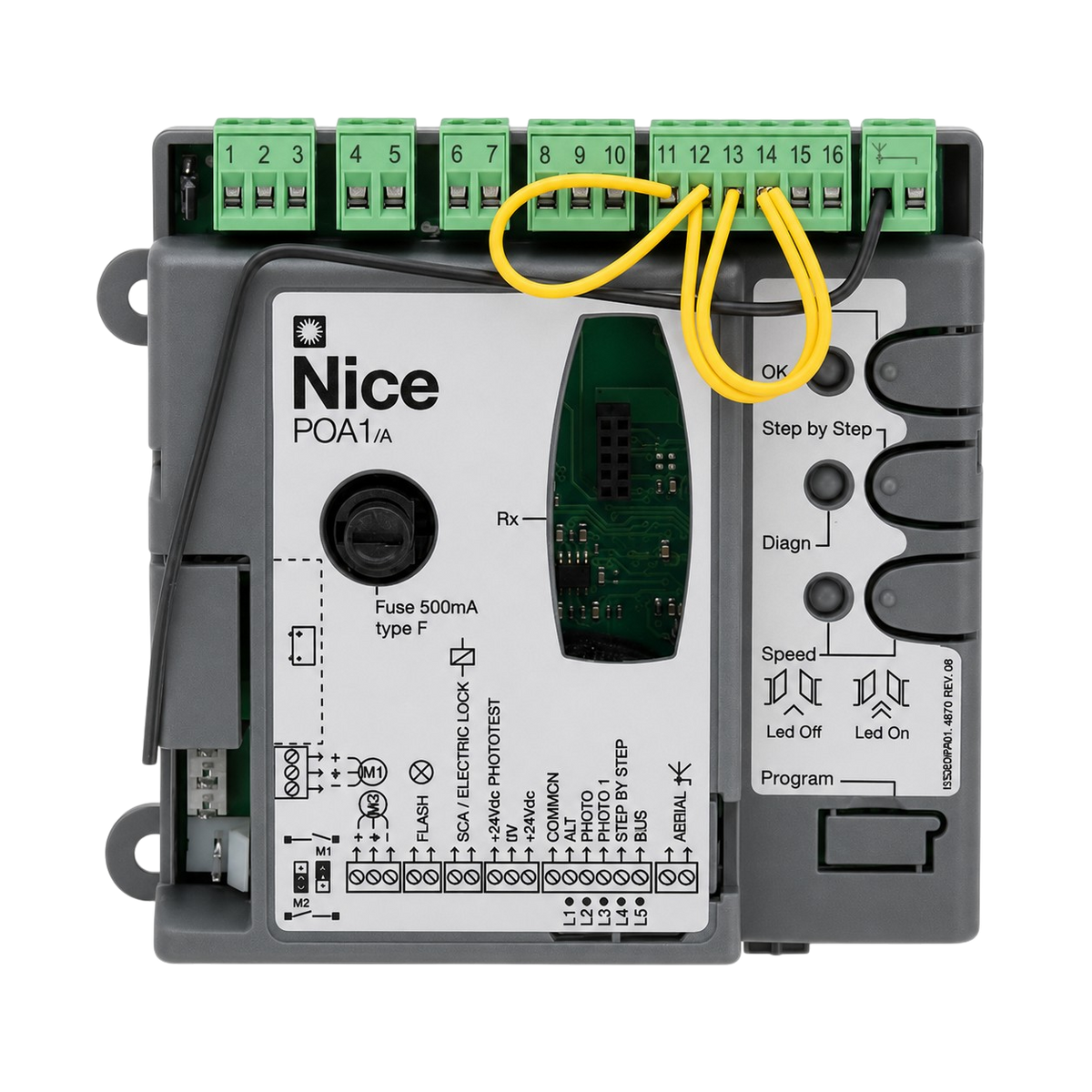Carte Électronique Nice POA1 pour Moteur POP Portail Battant