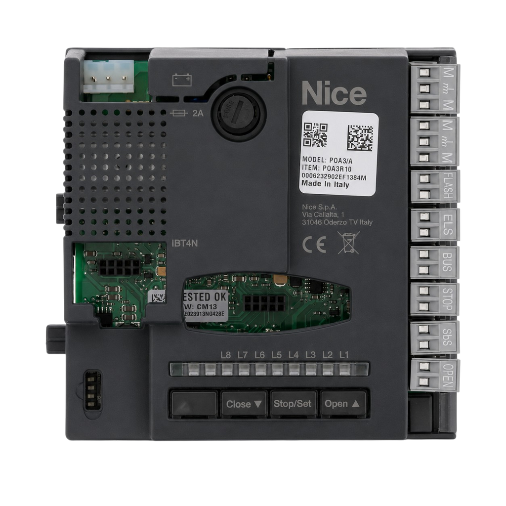 Carte Électronique Nice POA3R10 pour Portail Battant Popkit HoppKit