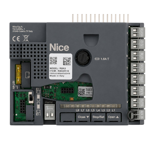 Carte Électronique Nice RBA3R10 pour Robus Portail Coulissant