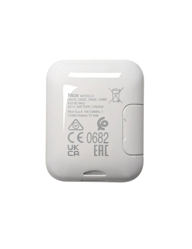 Télécommande NICE ON2E 2 Boutons pour Portail Motorisé