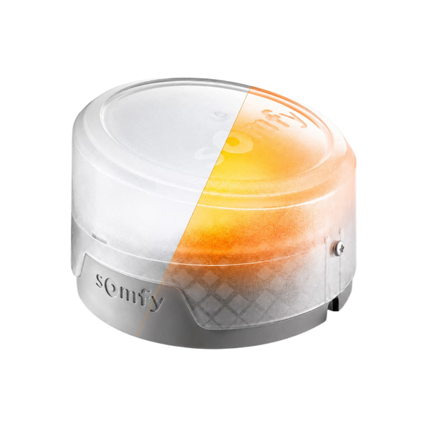 Feu Clignotant LED Bi-couleurs Somfy Orange ou Blanc pour Portail