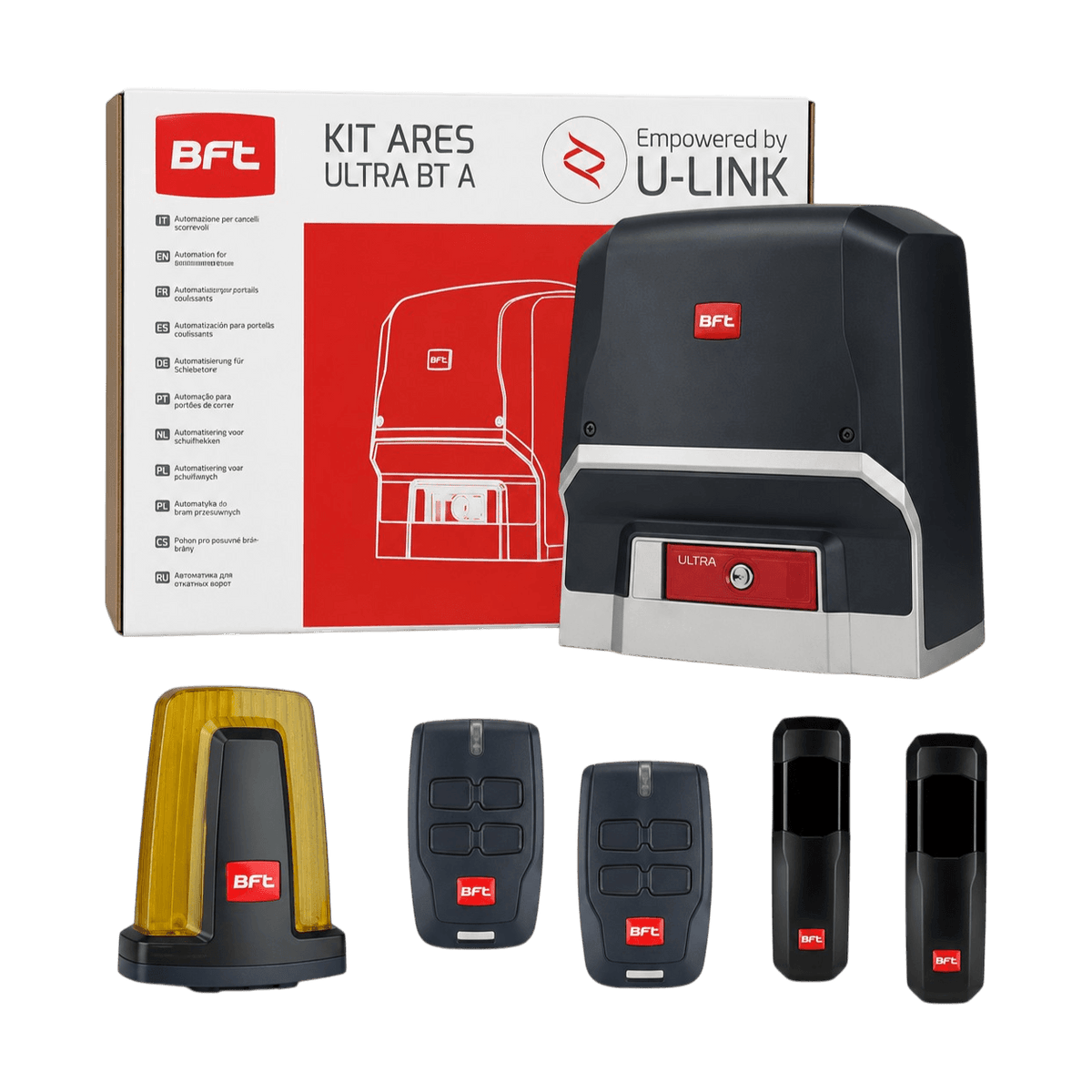 Kit BFT Ares Ultra BT B1000 24V pour Portail Coulissant