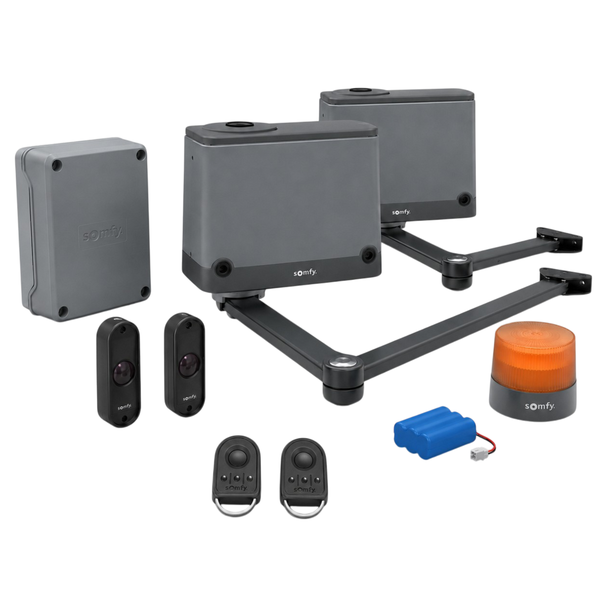 Kit Motorisation Somfy Axovia Multipro 3S+ io pour Portail Battant