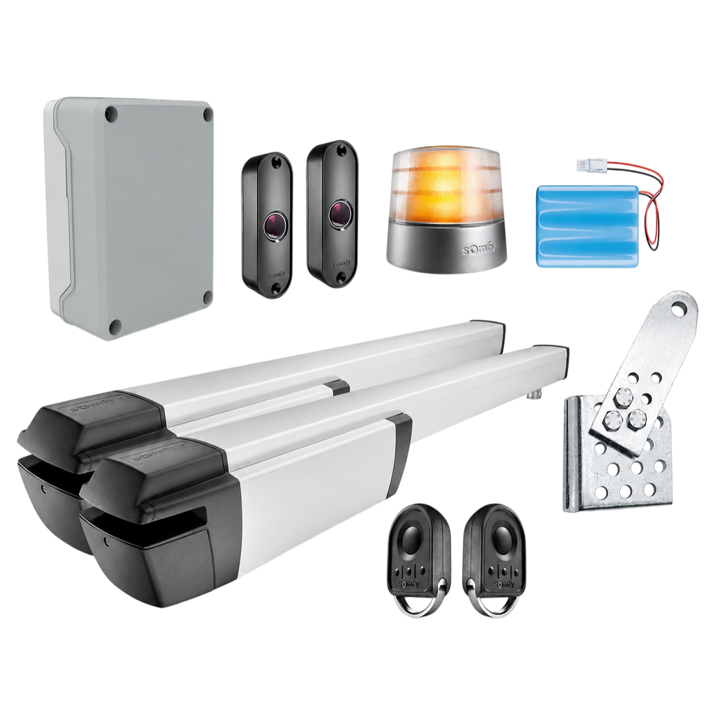 Kit Motorisation Somfy Ixengo 3S+ io à Vérin pour Portail Battant