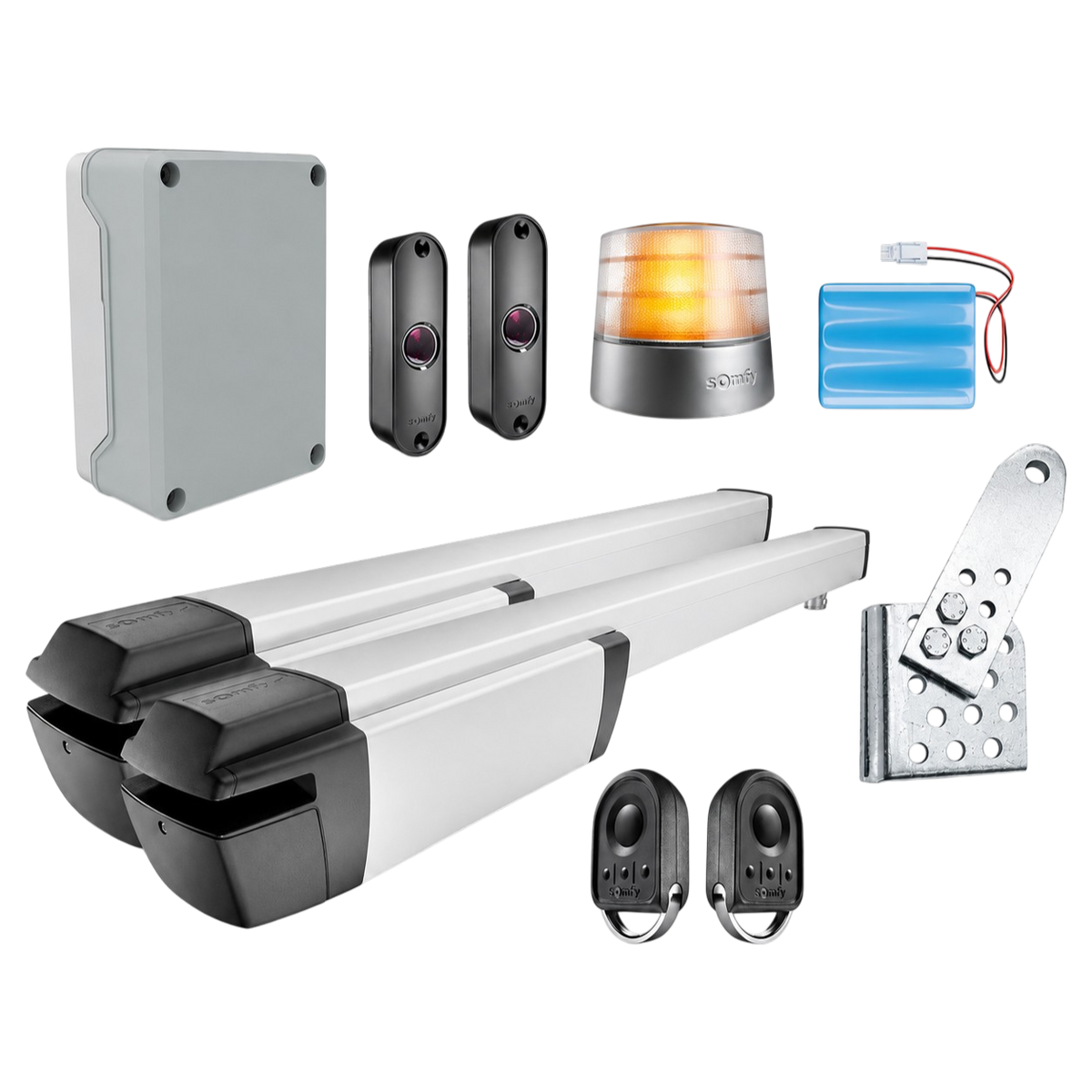 Kit Motorisation Somfy Ixengo 3S+ io à Vérin pour Portail Battant