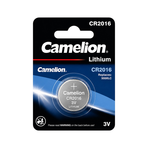 Pile Camelion CR2016 Lithium 3V pour Télécommande