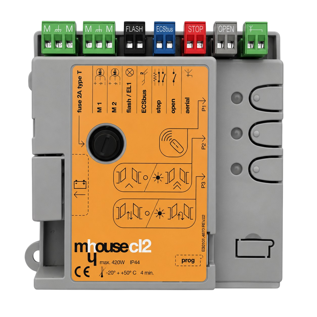 Réparation de carte électronique Mhouse CL2 pour portail battant