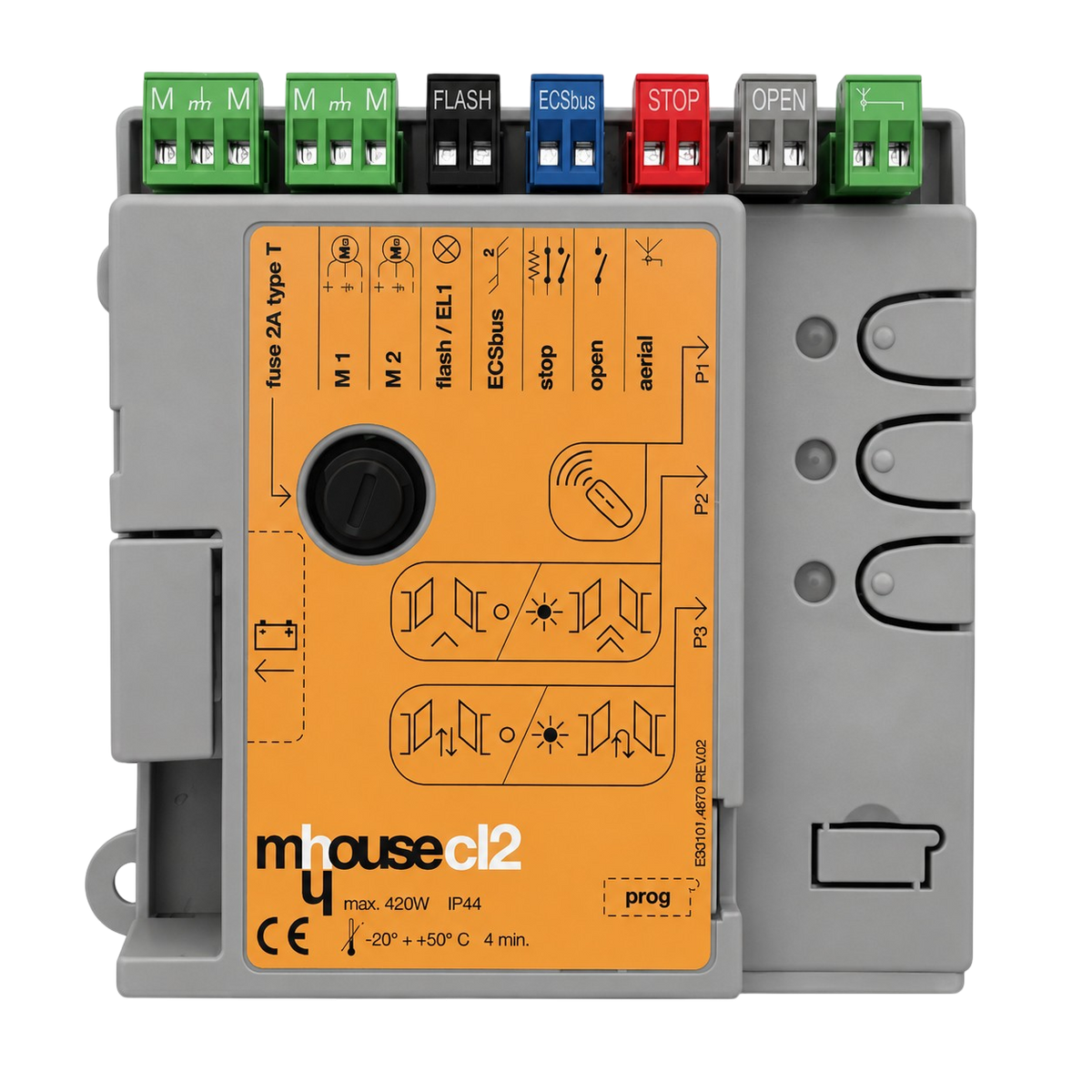 Réparation de carte électronique Mhouse CL2 pour portail battant