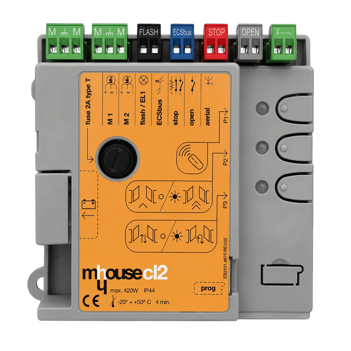 Réparation de carte électronique Mhouse CL2 pour portail battant WG2 WS2