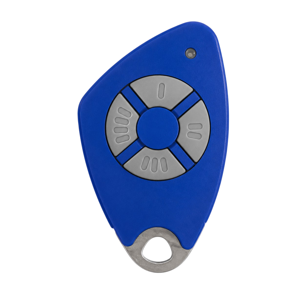 Télécommande Intratone 4 canaux Mifare bleue 09-0116 avec badge intégré