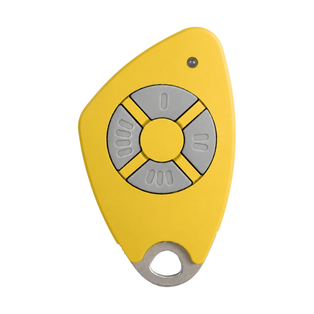 Télécommande Intratone 4 canaux Mifare jaune 09-0118 avec badge intégré