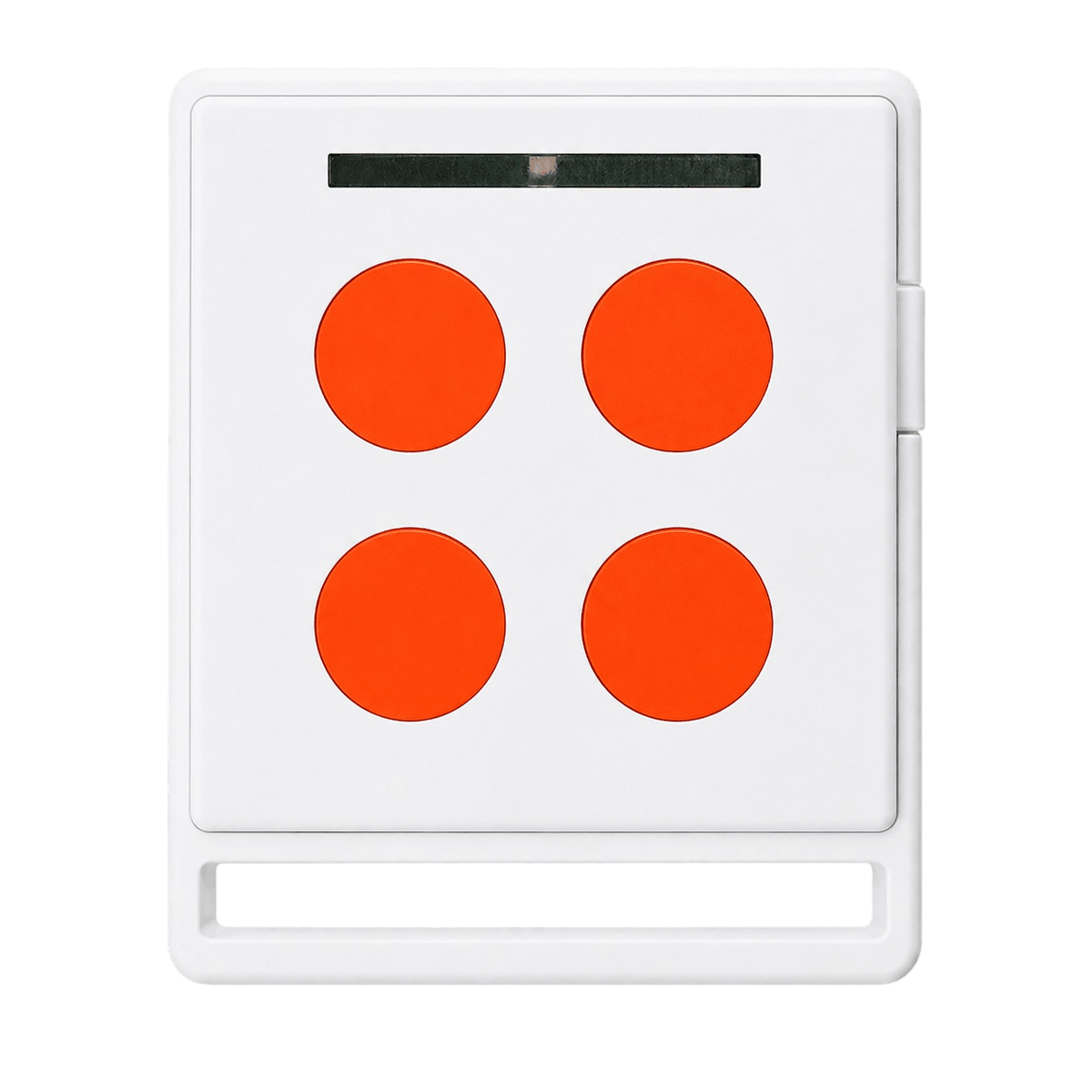 Télécommande NICE ECCO5WO Blanche et Orange 5 Boutons pour Portail